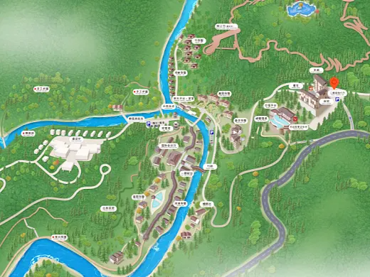荣昌结合景区手绘地图智慧导览和720全景技术，可以让景区更加“动”起来，为游客提供更加身临其境的导览体验。